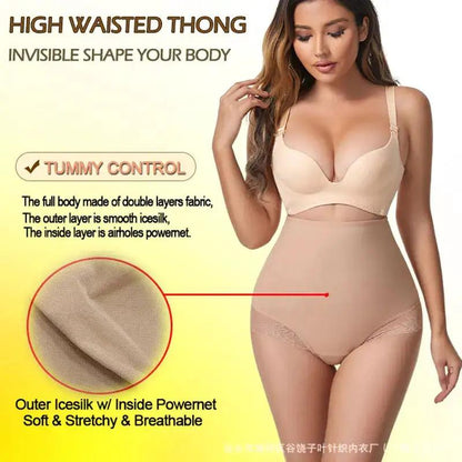 Cross-border Sexy Hip-lifting Underwear Fitness Traceless T-shaped Body-plus size Body-shaping Pants Thong by Dropshipman