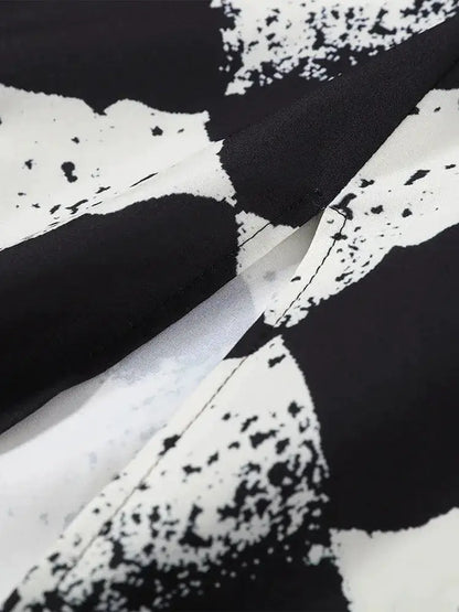 Elegant Plaid Printed Women&