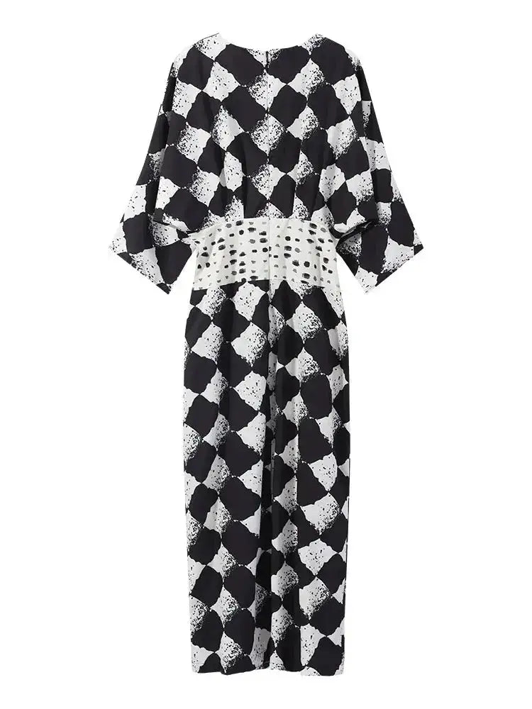 Elegant Plaid Printed Women&