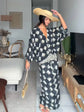 Elegant Plaid Printed Women&