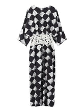 Elegant Plaid Printed Women&
