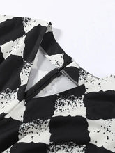 Elegant Plaid Printed Women&