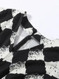Elegant Plaid Printed Women&