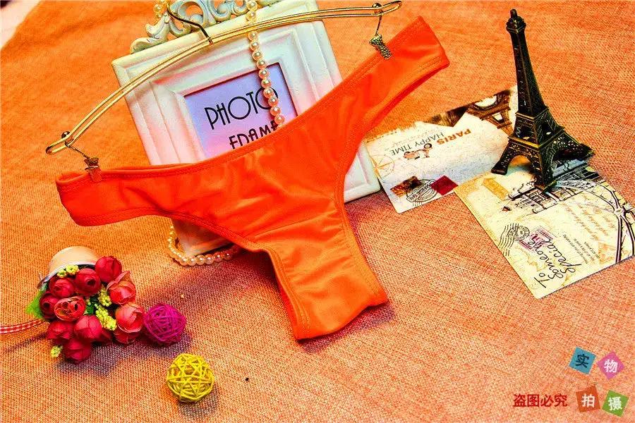 European and American cross-border 2021new beach wear candy multi-color thong butt pleated swimming trunks wholesale one-piece delivery by Dropshipman