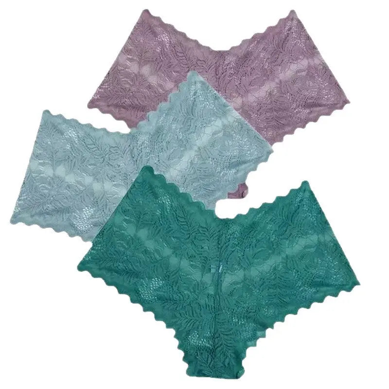 Black lace boxer underwear by SHOPEZRA L.L.C., featuring multi-color design, sexy fit, and available in multiple sizes.