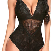 Foreign trade supply Europe and the United States sexy underwear sexy black strap women perspective cross strap jumpsuit manufacturers wholesale SHOPEZRA L.L.C.