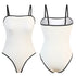 Plain bikini one-piece swimsuit Europe and the United States Amazon AliExpress solid color sexy swimsuit gathered thong Europe and the United States by Dropshipman