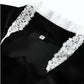 Sexy Lace Patchwork Velvet Long Dress Women Square Collar Full Sleeves Waist Slim Cinching Dresses 2026 Lady Party Vestidos New SHOPEZRA L.L.C.