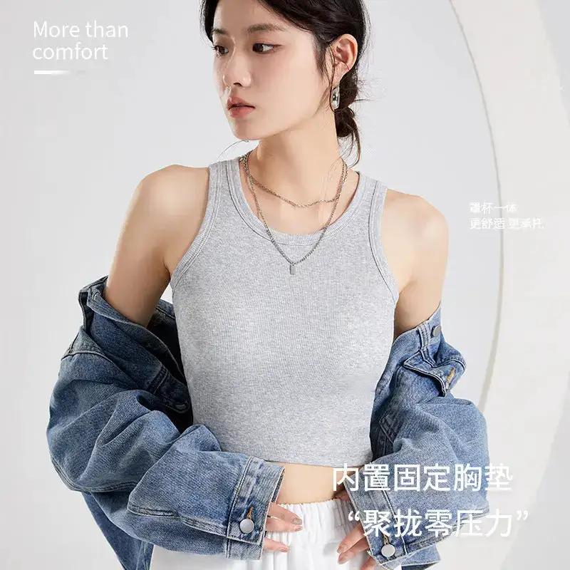 Short vest with chest pad women&