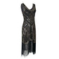 SIDAIMI 1920s Flapper Dress Great Gatsby Dress Round-Neck New Women&