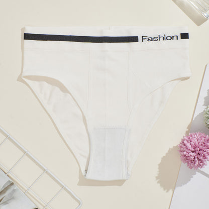 Underwear women seamless high waist belly hip elastic comfortable breathable seamless sports student briefs cross-border wholesale