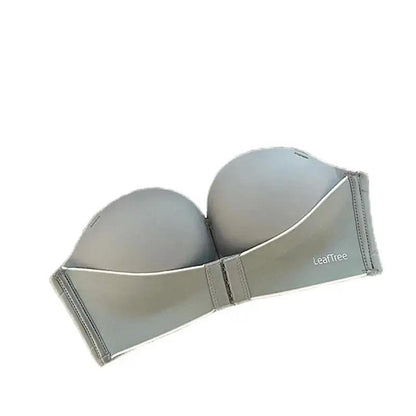 Original No Mark Front Button Push-up Lace Strapless Bra Invisible Back Underwear Women&