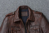 Vintage Red Brown Genuine Leather Jacket Men Soft Real Cowhide Black Winter Coat Biker Jackets Jaqueta Masculina De Couro SHOPEZRA L.L.C.