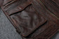 Vintage Red Brown Genuine Leather Jacket Men Soft Real Cowhide Black Winter Coat Biker Jackets Jaqueta Masculina De Couro SHOPEZRA L.L.C.