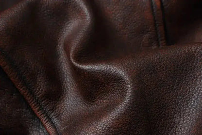 Vintage Red Brown Genuine Leather Jacket Men Soft Real Cowhide Black Winter Coat Biker Jackets Jaqueta Masculina De Couro by Dropshipman