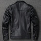 Vintage Red Brown Genuine Leather Jacket Men Soft Real Cowhide Black Winter Coat Biker Jackets Jaqueta Masculina De Couro SHOPEZRA L.L.C.