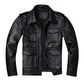 Vintage Red Brown Genuine Leather Jacket Men Soft Real Cowhide Black Winter Coat Biker Jackets Jaqueta Masculina De Couro SHOPEZRA L.L.C.