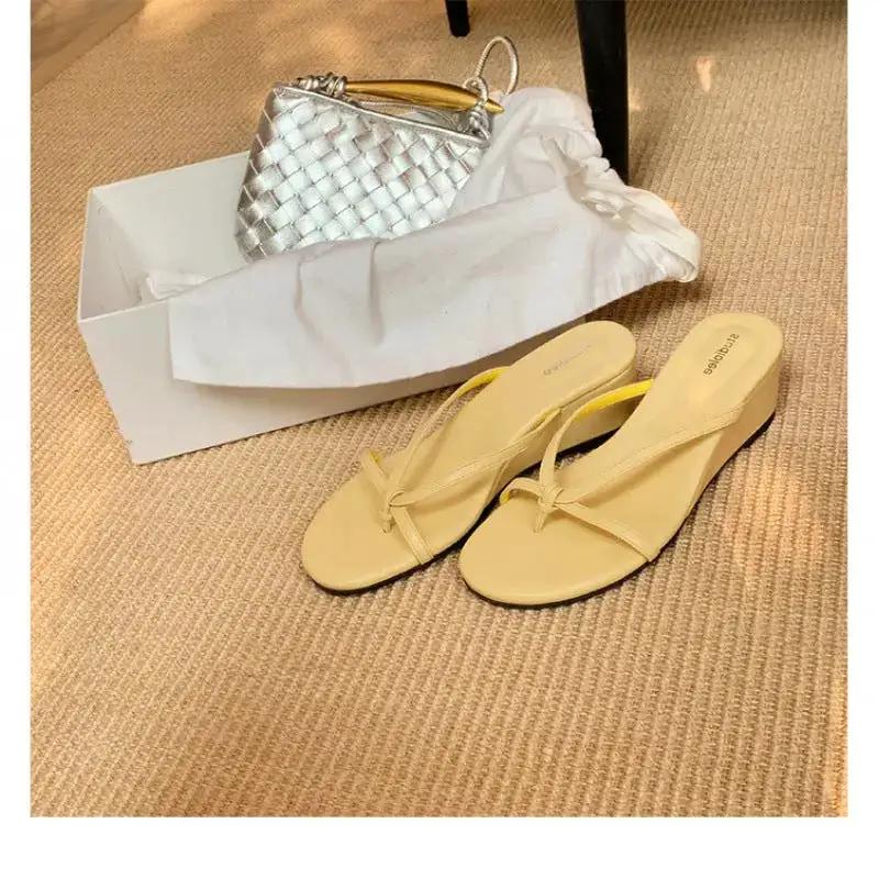 Sheepskin Grape Mom Heel 6cm High Slippers Women&