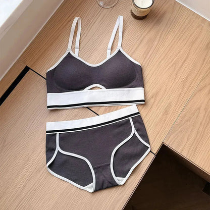 French Triangle Cup Traceless Sports Underwear Women&