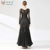 Ballroom Dance Performance Dresses Women Simple Style Waltz Dancing Wear Adult Elegant Ballroom Competition Social Dancing Dress SHOPEZRA L.L.C.