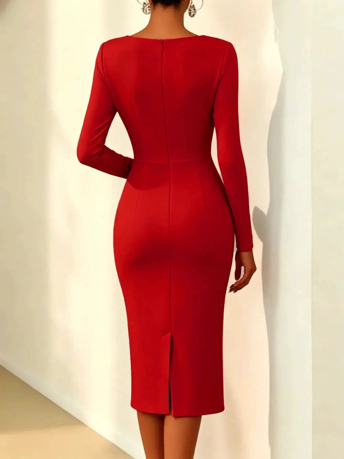 Banquet Dress for Women Elegant Sweet 3D Flower Ruched Bodycon Midi Robe Female Party Prom Vestidos Evening Gown Lady by Dropshipman