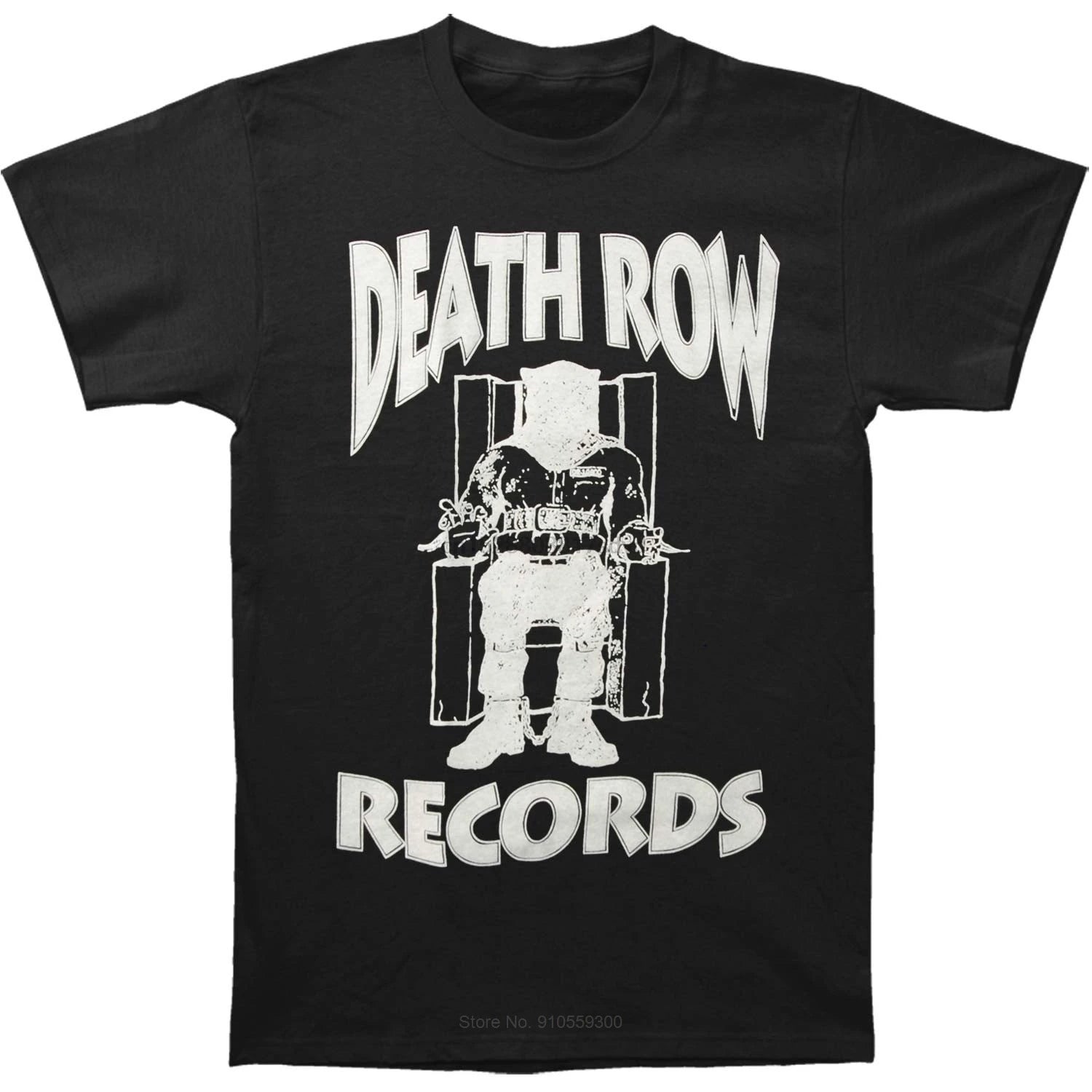 Funny T Shirt Men Novelty Tshirt Death Row Records White Logo T-Shirt cotton tshirt men summer fashion t-shirt euro size SHOPEZRA L.L.C.