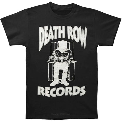 Funny T Shirt Men Novelty Tshirt Death Row Records White Logo T-Shirt cotton tshirt men summer fashion t-shirt euro size by Dropshipman