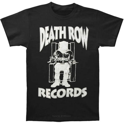 Funny T Shirt Men Novelty Tshirt Death Row Records White Logo T-Shirt cotton tshirt men summer fashion t-shirt euro size by Dropshipman