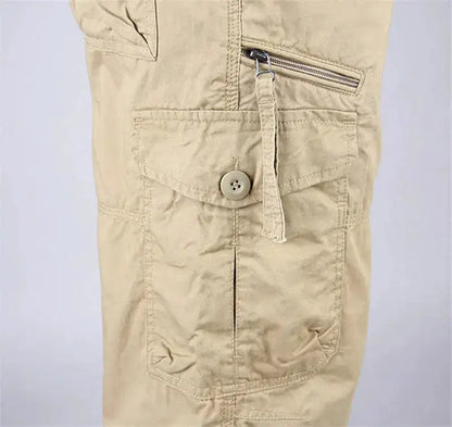 Long Length Cargo Shorts Men Summer Multi-Pocket Casual Cotton Elastic Capri Pants Men Military Tactical Short Hot Breeches 5XL by Dropshipman