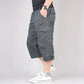 Long Length Cargo Shorts Men Summer Multi-Pocket Casual Cotton Elastic Capri Pants Men Military Tactical Short Hot Breeches  5XL SHOPEZRA L.L.C.