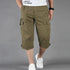 Long Length Cargo Shorts Men Summer Multi-Pocket Casual Cotton Elastic Capri Pants Men Military Tactical Short Hot Breeches  5XL SHOPEZRA L.L.C.