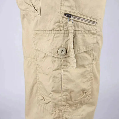 Long Length Cargo Shorts Men Summer Multi-Pocket Casual Cotton Elastic Capri Pants Men Military Tactical Short Hot Breeches 5XL by Dropshipman
