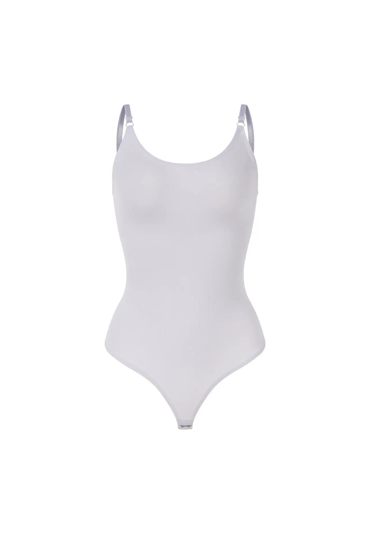 Black plus size seamless bodysuit by SHOPEZRA L.L.C., high-elasticity tummy control one-piece thong with seamless design.