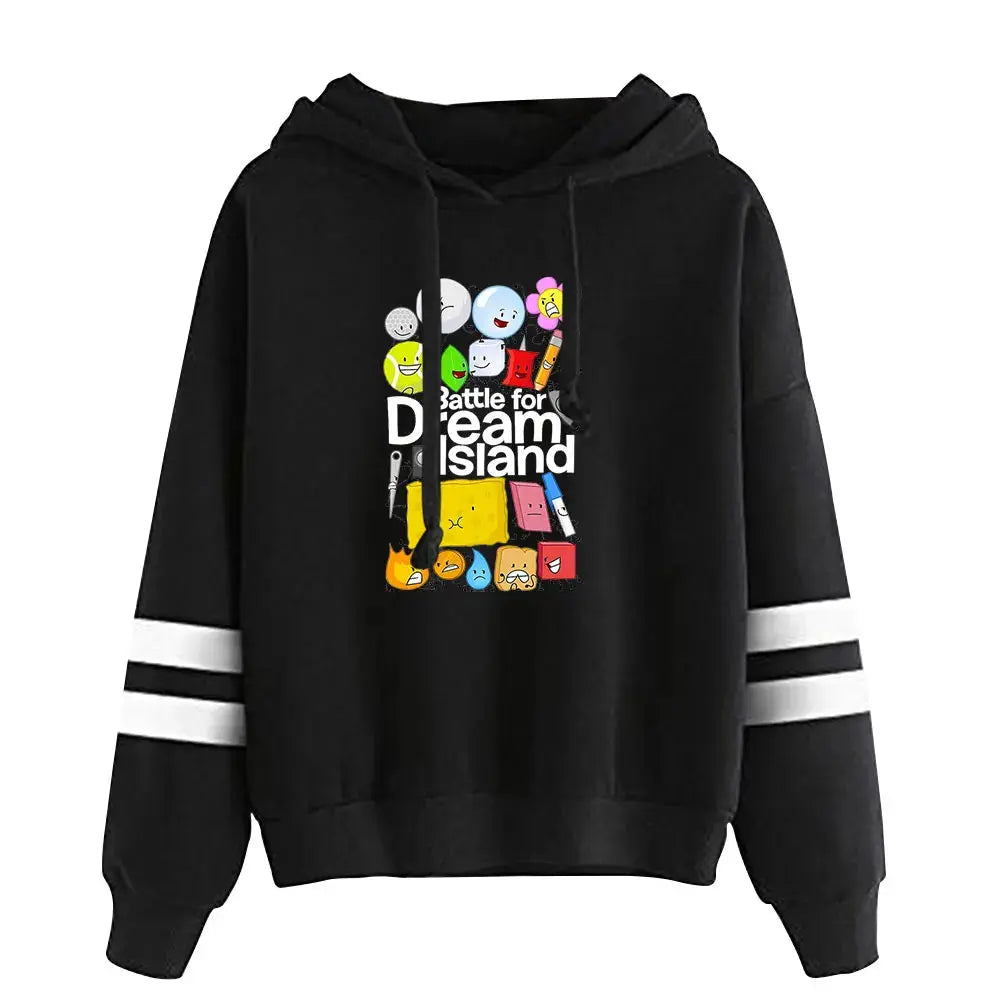 Jacknjellify BFDI Battle For Dream Island Merch Pullover Hoodie Merch Fashion Hoodie Fashion Sweatshirt Pullover Tracksuit SHOPEZRA L.L.C.