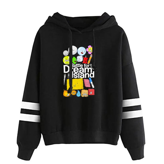 Jacknjellify BFDI Battle For Dream Island Merch Pullover Hoodie Merch Fashion Hoodie Fashion Sweatshirt Pullover Tracksuit SHOPEZRA L.L.C.