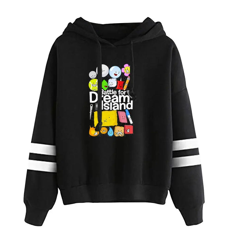 Jacknjellify BFDI Battle For Dream Island Merch Pullover Hoodie Merch Fashion Hoodie Fashion Sweatshirt Pullover Tracksuit SHOPEZRA L.L.C.