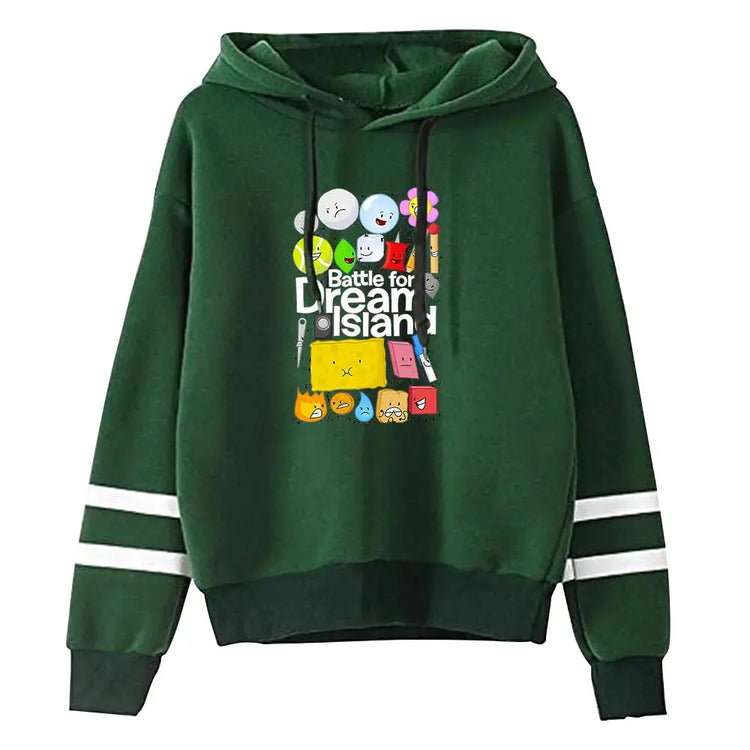 Jacknjellify BFDI Battle For Dream Island Merch Pullover Hoodie Merch Fashion Hoodie Fashion Sweatshirt Pullover Tracksuit SHOPEZRA L.L.C.