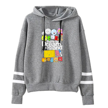 Jacknjellify BFDI Battle For Dream Island Merch Pullover Hoodie Merch Fashion Hoodie Fashion Sweatshirt Pullover Tracksuit by Dropshipman