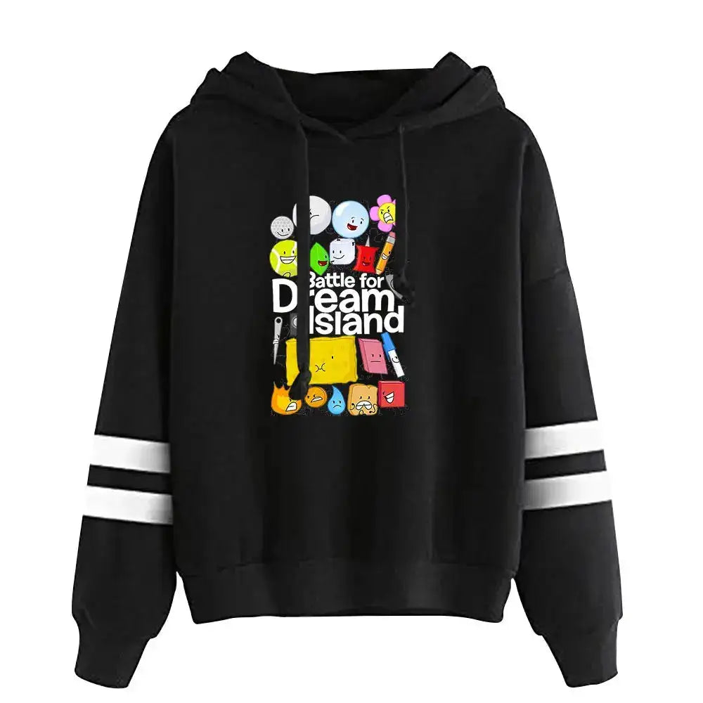Jacknjellify BFDI Battle For Dream Island Merch Pullover Hoodie Merch Fashion Hoodie Fashion Sweatshirt Pullover Tracksuit by Dropshipman