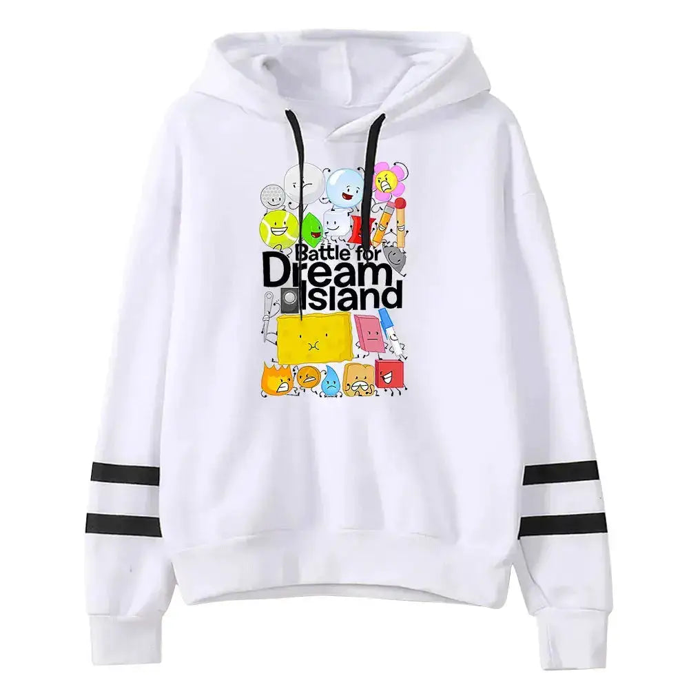 Jacknjellify BFDI Battle For Dream Island Merch Pullover Hoodie Merch Fashion Hoodie Fashion Sweatshirt Pullover Tracksuit by Dropshipman