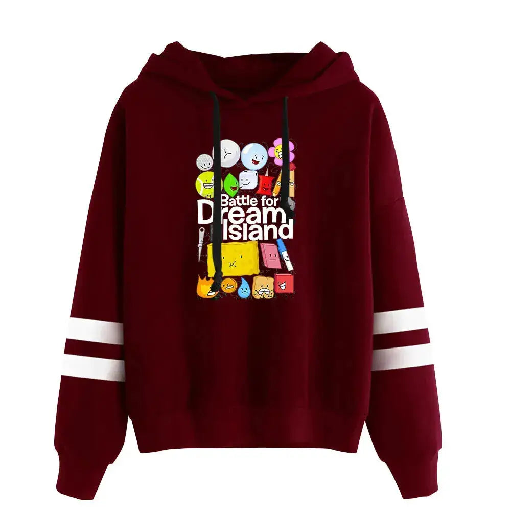 Jacknjellify BFDI Battle For Dream Island Merch Pullover Hoodie Merch Fashion Hoodie Fashion Sweatshirt Pullover Tracksuit by Dropshipman