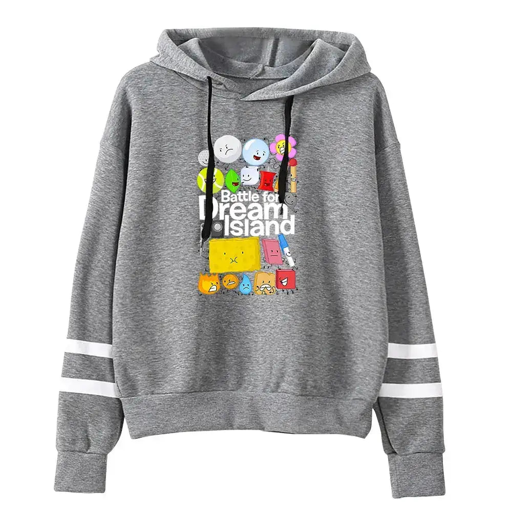 Jacknjellify BFDI Battle For Dream Island Merch Pullover Hoodie Merch Fashion Hoodie Fashion Sweatshirt Pullover Tracksuit by Dropshipman