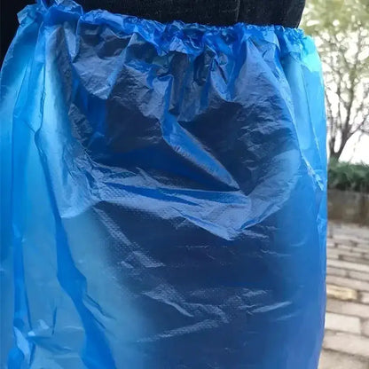 10/20/30pcs Rainy disposable shoe covers, transparent plastic outdoor thick wear-resistant waterproof isolation foot covers by Dropshipman