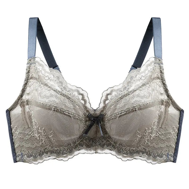 Inter-color sexy transparent underwear ladies with steel ring lace bra gathered comfortable underwear manufacturers wholesale explosions SHOPEZRA L.L.C.