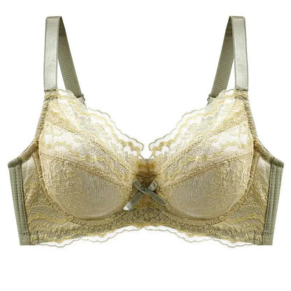 Inter-color sexy transparent underwear ladies with steel ring lace bra gathered comfortable underwear manufacturers wholesale explosions by Dropshipman