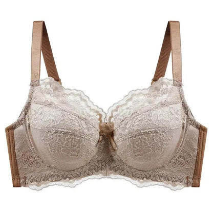 Inter-color sexy transparent underwear ladies with steel ring lace bra gathered comfortable underwear manufacturers wholesale explosions by Dropshipman
