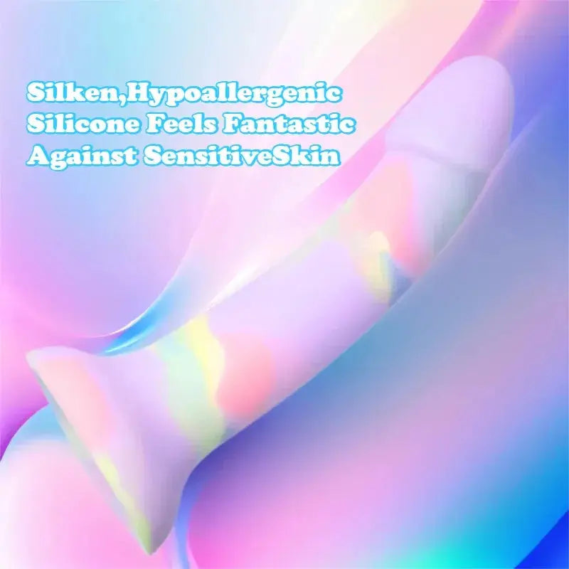 7-inch red liquid silicone realistic dildo with strong suction cup, G-spot shape, suitable for women and men, anal sex toy.