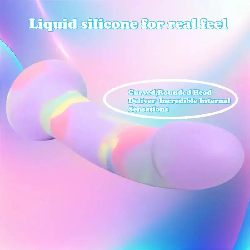 7-inch red liquid silicone realistic dildo with suction cup, G-spot design, suitable for women and men, anal sex toy by SHOPEZRA L.L.C.