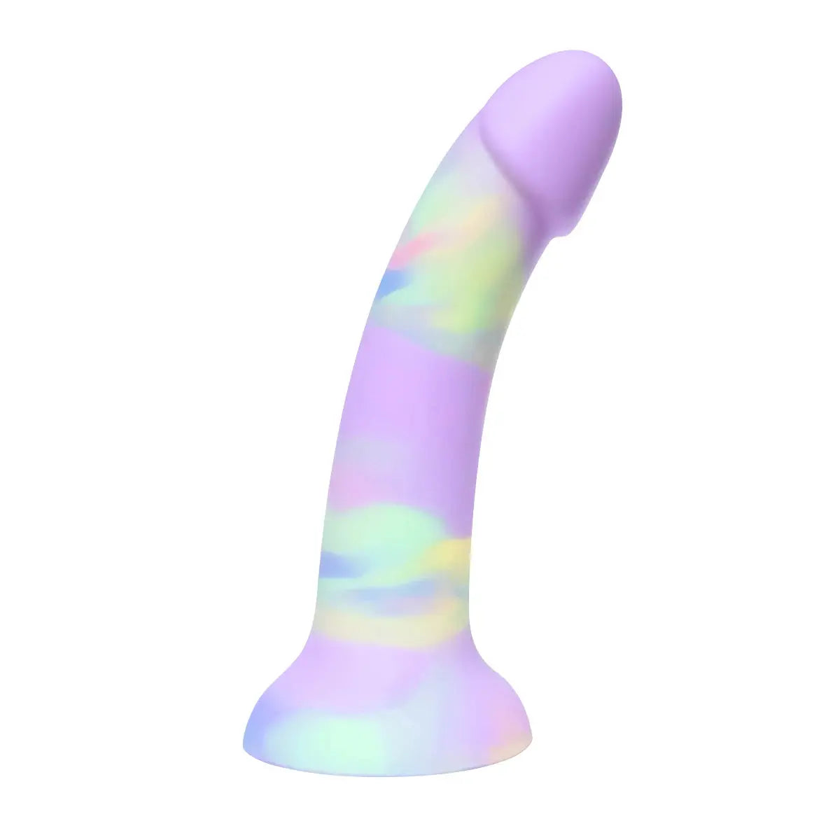 7-inch liquid silicone realistic dildo with suction cup, red color, G-spot design, suitable for women and men, adult sex toy.