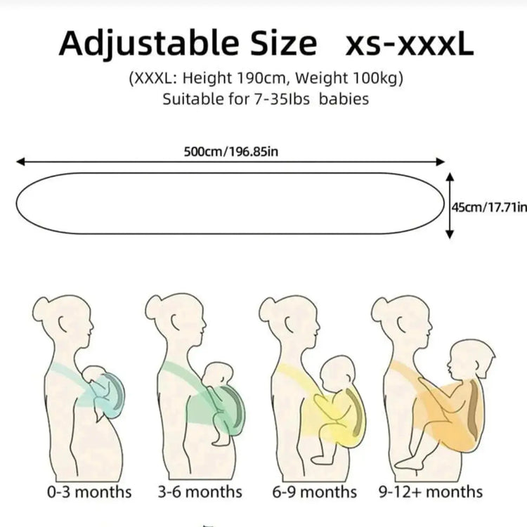 Baby Carrier Front-Carrying Multi-Functional Sleeping, Breastfeeding, Outing Device to Free Hands Knitted Fabric SHOPEZRA L.L.C.
